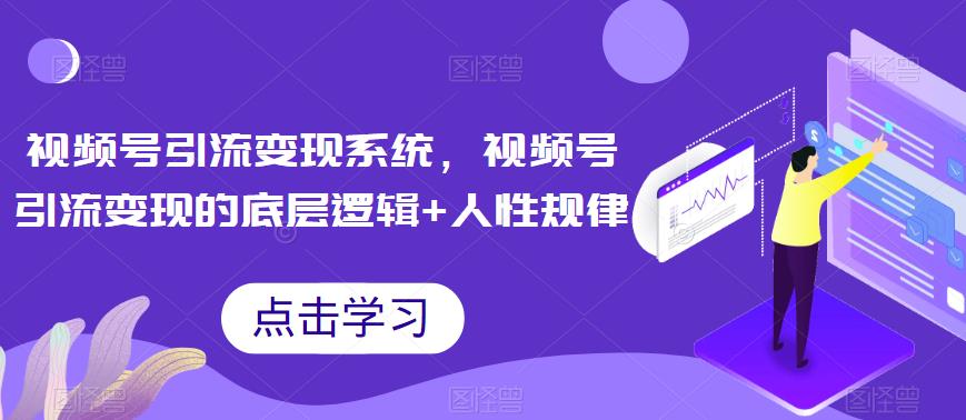 视频号引流变现系统，视频号引流变现的底层逻辑+人性规律-稀缺资源库
