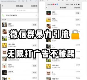 微信群引流无限打广告防踢教程,零风险日引200+精准粉-稀缺资源库