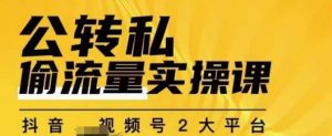 群响公转私偷流量实操课,致力于拥有更多自持,持续,稳定,精准的私域流量!-稀缺资源库