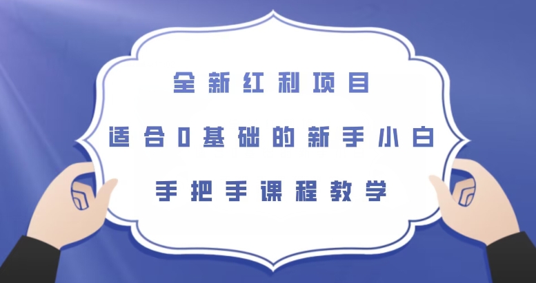全新红利项目，适合0基础的新手小白，手把手课程教学【揭秘】-稀缺资源库