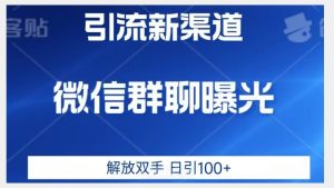 价值2980的全新微信引流技术，只有你想不到，没有做不到【揭秘】-稀缺资源库