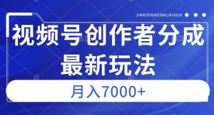 视频号广告分成新方向,作品制作简单,篇篇爆火,半月收益3000+【揭秘】-稀缺资源库