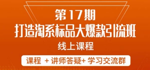 南掌柜-第17期打造淘系标品大爆款，5天线上课-稀缺资源库