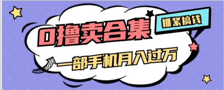 0撸项目月入过万，售卖全套ai工具合集，一单29.9元，一部手机即可【揭秘】-稀缺资源库