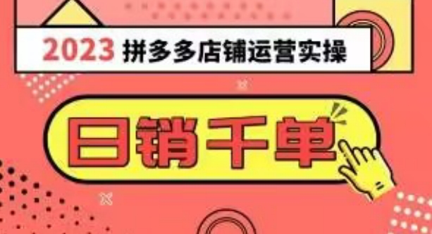 2023拼多多运营实操，每天30分钟日销1000＋，爆款选品技巧大全（10节课）-稀缺资源库