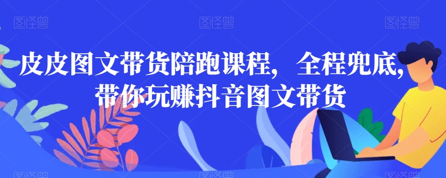 皮皮图文带货陪跑课程，全程兜底，带你玩赚抖音图文带货-稀缺资源库