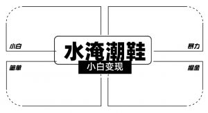 2024全新冷门水淹潮鞋无人直播玩法,小白也能轻松上手,打爆私域流量,轻松实现变现【揭秘】-稀缺资源库