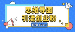 暴力引流全平台通用思维导图引流玩法ai一键生成日引200+-稀缺资源库