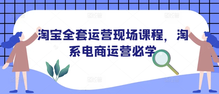 淘宝全套运营现场课程，淘系电商运营必学-稀缺资源库