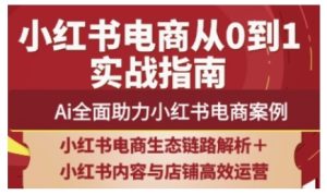 2025小红书电商全链路运营,Ai全面助力小红书电商案例-稀缺资源库