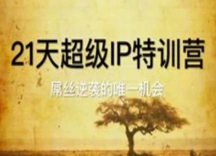 21天超级IP特训营，屌丝逆袭的唯一机会-稀缺资源库
