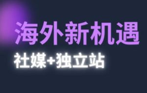 2025出海新机遇(社媒+独立站),海外新机遇,实现独立站的高效运营与出海-稀缺资源库