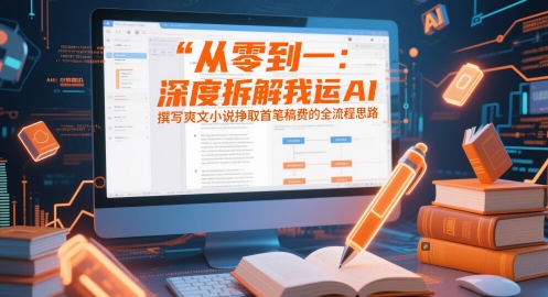 从零到一：深度拆解我运用AI撰写爽文小说挣取首笔稿费的全流程思路-稀缺资源库