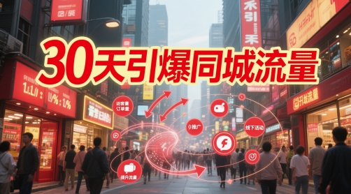 30天引爆同城流量：团购篇 认知篇 流量篇 来客篇 达人篇 老板人设IP篇 投流篇-稀缺资源库