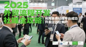 2025外贸流程开发社媒全攻略,利用免费社媒平台成功开发过百位客户-稀缺资源库