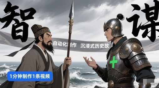 扣子工作流一键生成沉浸式历史故事，一天工作量，3分钟搞定-稀缺资源库