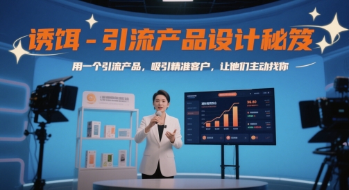 诱饵-引流产品设计秘笈，用一个引流产品，吸引精准客户，让他们主动找你-稀缺资源库