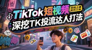 TikTok短视频带货线上课，深挖TK投流达人打法-稀缺资源库