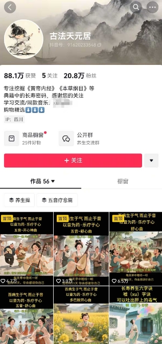 古法五音养生教程，五音疗愈的视频的制作方法，2-4小时就能学会，作者10天涨粉10W-稀缺资源库