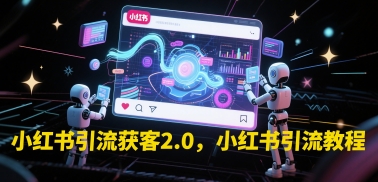 小红书引流获客2.0，小红书引流教程-稀缺资源库