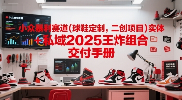 小众暴利赛道(球鞋定制，二创项目)实体+私域2025王炸组合  交付手册-稀缺资源库