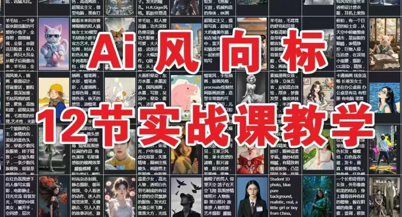 AI风向标：12节实战课教学-稀缺资源库