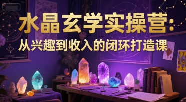 水晶玄学实操营：从兴趣到收入的闭环打造课-稀缺资源库
