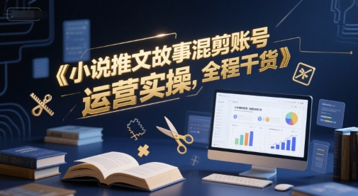 小说推文故事混剪账号运营实操，全程干货-稀缺资源库
