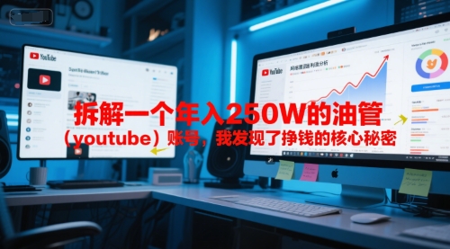 付费文章：拆解一个年入250W的油管（youtube）账号，我发现了挣钱的核心秘密-稀缺资源库