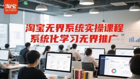 淘宝无界系统实操课程，系统化学习无界推广-稀缺资源库