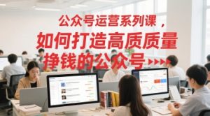 公众号运营系列课,如何打造高质量挣钱的公众号-稀缺资源库