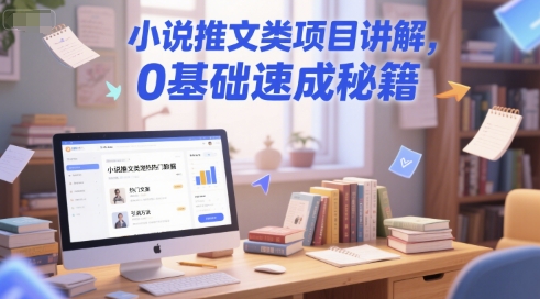 小说推文类项目讲解，0 基础速成秘籍-稀缺资源库