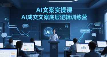 AI文案实操课，AI成交文案底层逻辑训练营-稀缺资源库