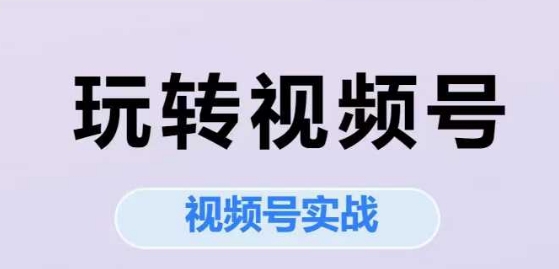 玩转视频号，视频号实战系列课-稀缺资源库