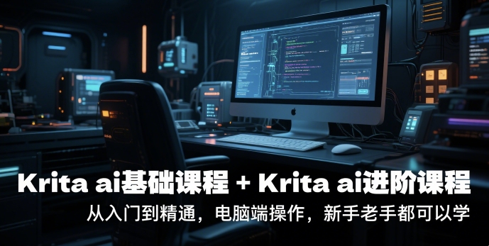 krita ai基础课程+Krita ai进阶课程，从入门到精通，电脑端操作，新手老手都可以学-稀缺资源库