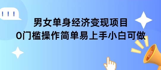 女单身经济项目变现周期长可复购率高日入1k+-稀缺资源库