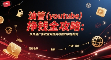 油管(youtube)挣钱全攻略：从开通广告收益到国内收款的实操指南-稀缺资源库