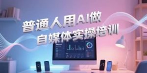 普通人用AI做自媒体实操培训,普通人一个人用ai做自媒体,视频制作、短视频引流、直播带货,轻松入门-稀缺资源库