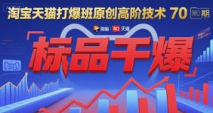 淘宝天猫打爆班原创高阶技术第70期:标品干爆-稀缺资源库