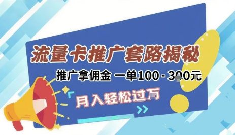 2025年外面卖1500的流量卡项目最新玩法，绿色无门槛对新手非常友好，日入3张+-稀缺资源库
