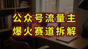 AI公众号流量主爆火赛道拆解—剧评领域,86分钟干货分享-稀缺资源库