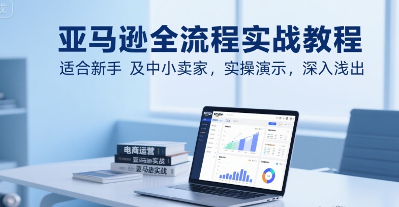 亚马逊全流程实战教程，适合新手及中小卖家，实操演示，深入浅出-稀缺资源库