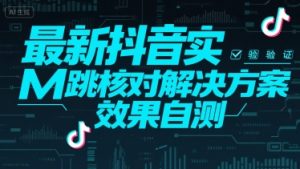 最新抖音实M跳核对解决方案，效果自测-稀缺资源库