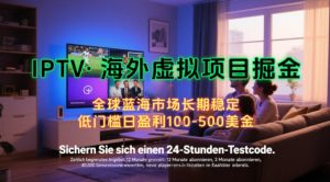 【海外虚拟项目掘金】日入100-200美刀,自己在家就可以闷声发大财,长期可做,工作室可复制扩大【揭秘】-稀缺资源库
