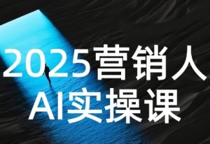2025营销人Al实操课,AI营销抢跑实战,从Prompt到方案,效率碾压同行-稀缺资源库