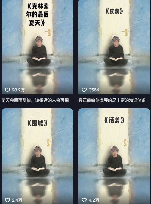 AI制作爆款书单，抖音42粉丝博主书单号制作拆解，单条视频28W赞-稀缺资源库