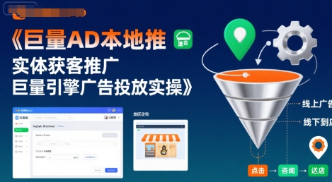 巨量AD本地推实体获客推广，巨量引擎广告投放实操-稀缺资源库