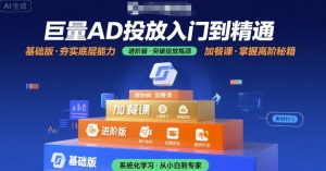 巨量AD投放入门到精通，基础版+进阶版+加餐课-稀缺资源库