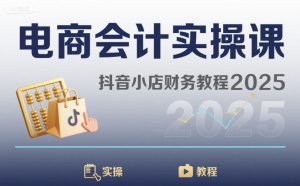 电商会计实操课-抖音小店财务教程2025-稀缺资源库