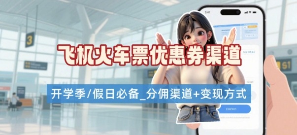 学生党必看！机票火车票优惠券申请渠道 + 项目打法，开学季节日速存-稀缺资源库